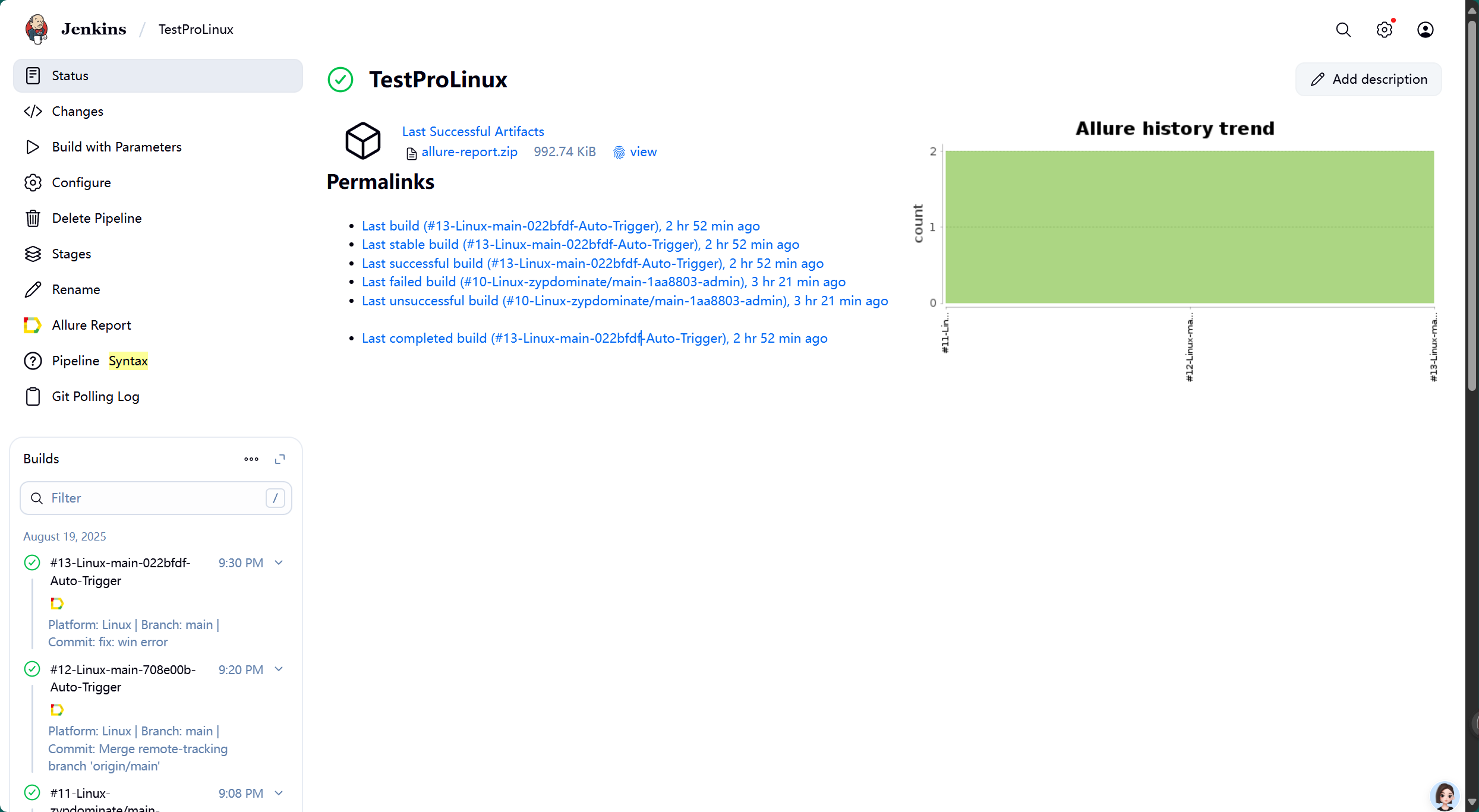 Jenkins-test-linux